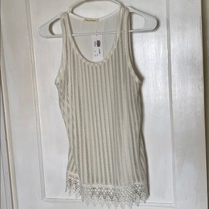 Dressy ivory tank top